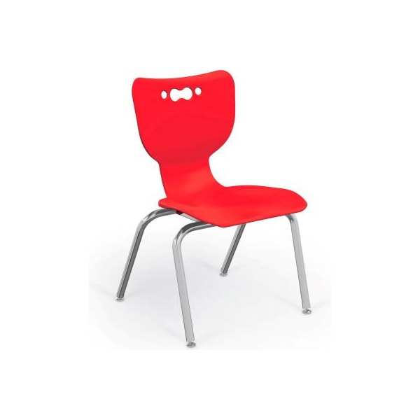 Balt Hierarchy 14 Plastic Classroom Chair - Set of 5 - Red